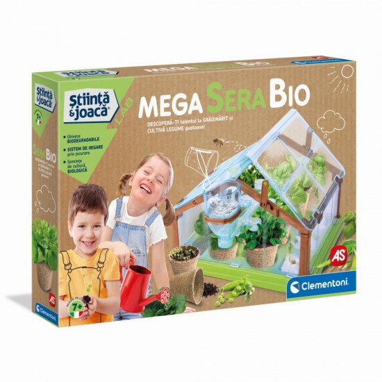 Set educativ Stiinta si joaca Clementoni - Mega sera biologica