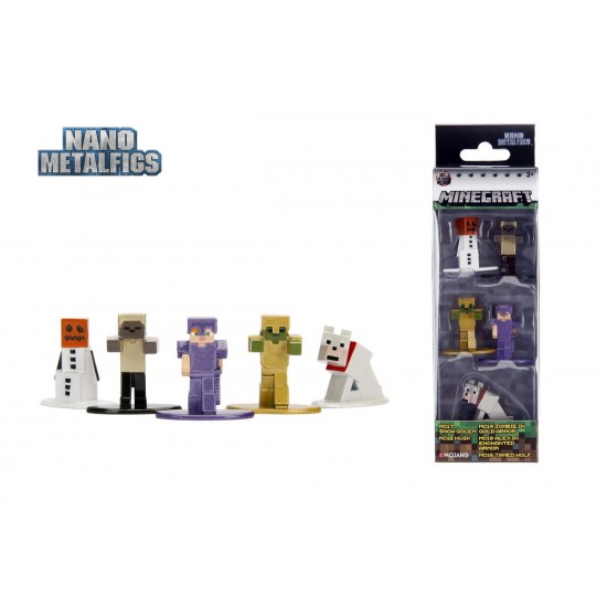 Set figurine metalice Minecraft 