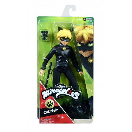 Papusa Cat Noir Buburuza Miraculous 30 cm