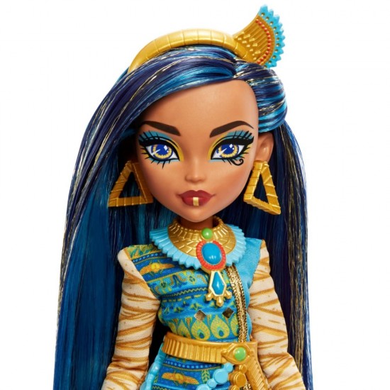 Papusa Monster High Cleo Denile cu animalut si accesorii