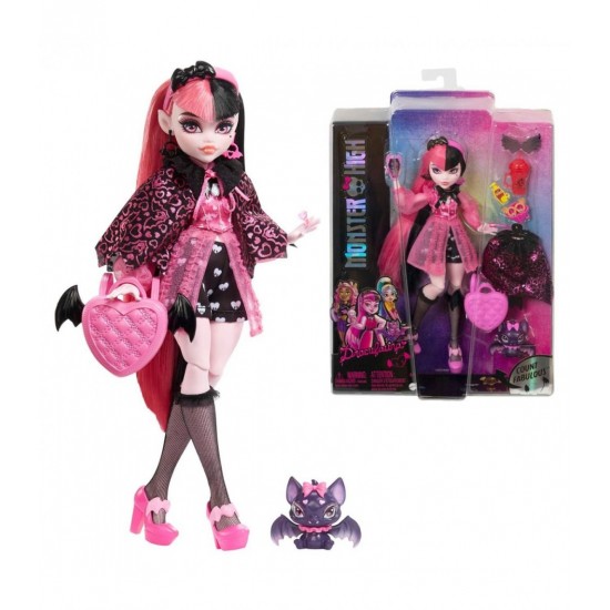 Papusa Monster High Draculaura cu animalut si accesorii