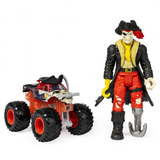 Masinuta Monster Jam - Blestemul piratilor si Capitanul Negru