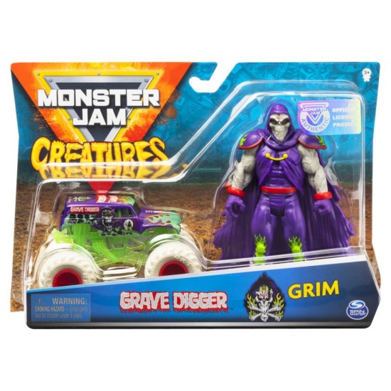 Masinuta Monster Jam - Groparul si Grim 