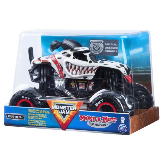 Masinuta metalica Monster Jam Dalmatianul Mutt scara 1:24