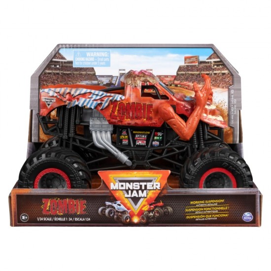 Masinuta metalica Monster Jam Zombie scara 1:24 Masinuta metalica Monster Jam Zombie scara 1:24