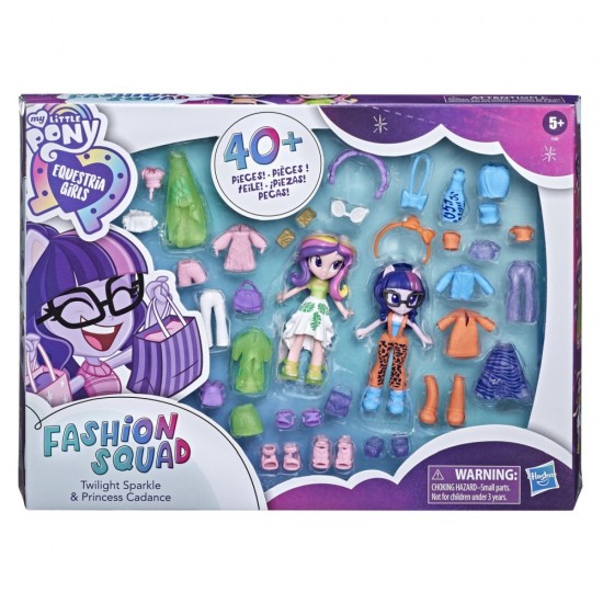 Set figurine My Little Pony Equestria Girls Twilight Sparkle si Princess Cadance