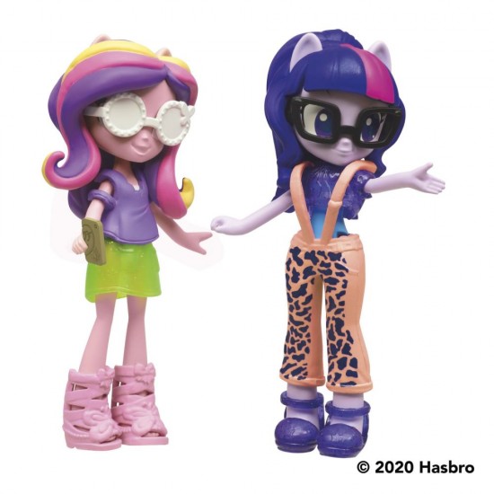 Set figurine My Little Pony Equestria Girls Twilight Sparkle si Princess Cadance