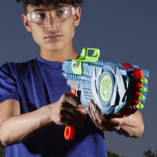 Blaster Nerf Elite 2.0 Flip cu 8 proiectile