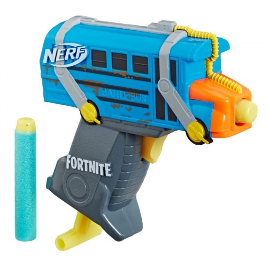 Blaster Nerf Microshots Fortnite Battle Bus