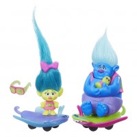 Set figurine Trolls cu skateboard