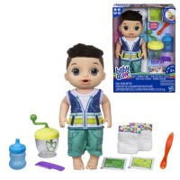 Papusa Baby Alive Baietel Brunet