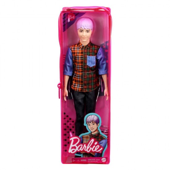 Papusa baiat Barbie Fashionistas cu camasa in carouri