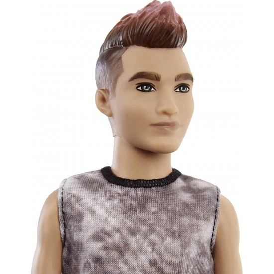 Papusa baiat Barbie Fashionistas cu tinuta punk