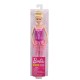 Papusa Barbie balerina blonda cu costum roz