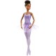 Papusa Barbie balerina creola cu costum lila