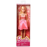 Papusa Barbie cu rochita roz deschis