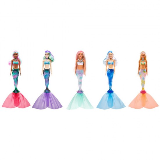 Papusa Barbie Color Reveal Wave Sirena surpriza