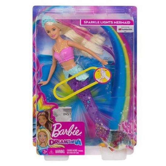 Papusa Barbie Dreamtopia Sirena cu lumini