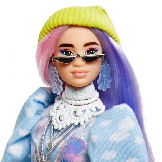 Papusa Barbie Extra Style Beanie