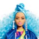 Papusa Barbie Extra Style cu par albastru carliontat