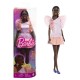 Papusa Barbie Fashionistas afro-americana cu rochie peach