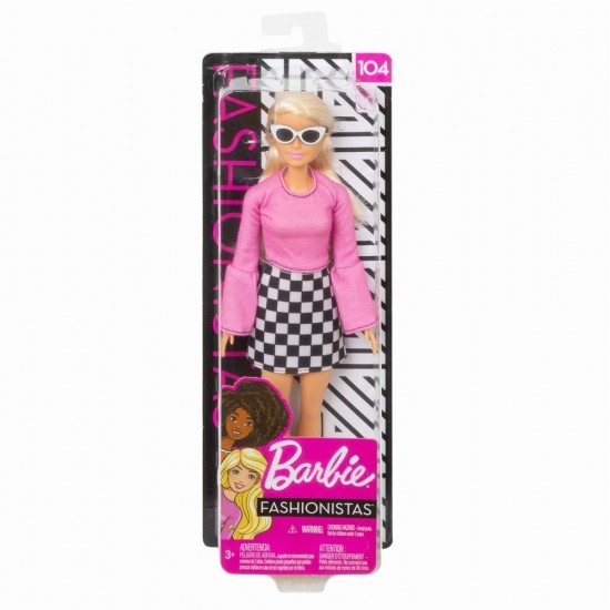 Papusa Barbie Fashionistas - Blonda cu ochelari