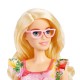 Papusa Barbie Fashionistas blonda cu ochelari