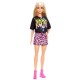 Papusa Barbie Fashionistas blonda cu tinuta de vara rock