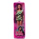 Papusa Barbie Fashionistas bruneta cu salopeta verde