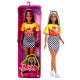 Papusa Barbie Fashionistas bruneta cu suvite blonde