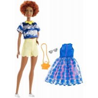 Papusa Barbie Fashionistas creata cu hainute de schimb