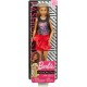 Papusa Barbie Fashionista cu fustita rosie cu volane