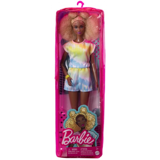 Papusa Barbie Fashionistas cu par afro blond