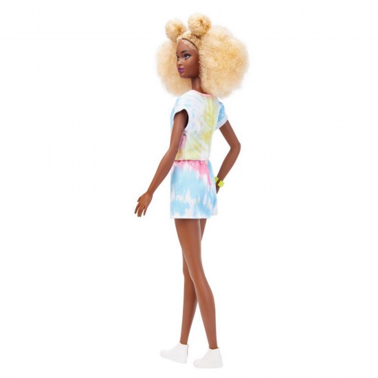 Papusa Barbie Fashionistas cu par afro blond