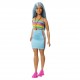 Papusa Barbie Fashionistas blonda cu top sport