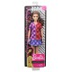 Papusa Barbie Fashionista cu rochita multicolora