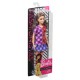 Papusa Barbie Fashionista cu rochita multicolora