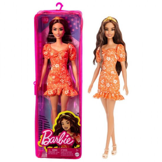 Papusa Barbie Fashionistas satena cu bentita