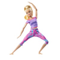 Papusa Barbie blonda in miscare cu 22 articulatii
