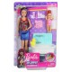 Set de joaca Barbie Babysitters - Papusa satena cu bebelus