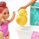 Set de joaca Barbie Babysitters - Papusa satena cu bebelus