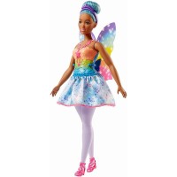 Papusa Barbie Dreamtopia - Zana cu parul albastru