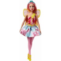 Papusa Barbie Dreamtopia - Zana cu parul roz