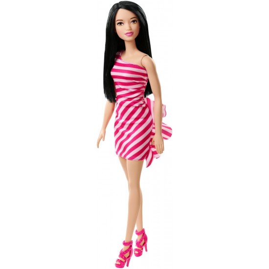 Papusa Barbie Glitz blonda cu rochita roz