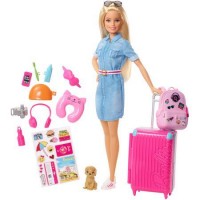 Papusa Barbie Travel cu accesorii