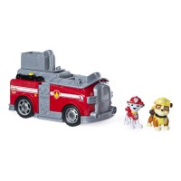 Masina de pompieri 2 in 1 Split Second Marshall Patrula Catelusilor cu 2 figurine