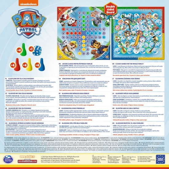 Joc 2 in 1 Ludo si Cursa Patrula Catelusilor