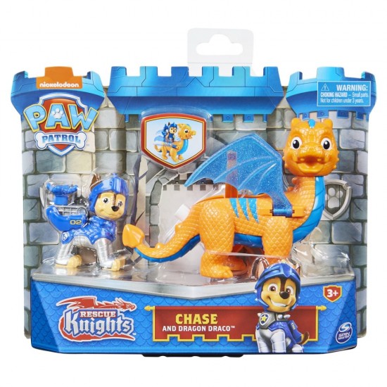 Minifigurine Chase si Dragon Draco Patrula Catelusilor