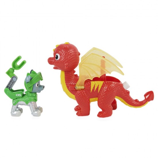 Minifigurine Rocky si Dragon Flame Patrula Catelusilor