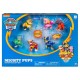 Set complet cu 6 figurine luminoase Patrula Catelusilor Set complet cu 6 figurine luminoase Patrula Catelusilor